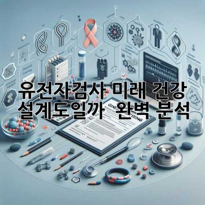 유전자검사, 미래 건강 설계도일까? 🤔 완벽 분석!