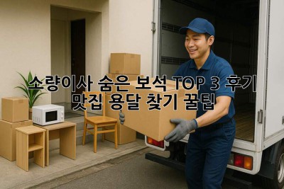 📦 소량이사 숨은 보석💎 TOP 3! 후기 맛집 용달 찾기 꿀팁🍯