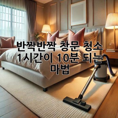 ✨ 반짝반짝✨ 창문 청소, 1시간이 10분 되는 마법! 🪄